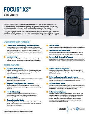 Thumbnail for Focus X3 Body Camera Spec