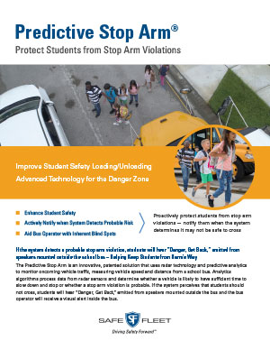 Thumbnail for Predictive Stop Arm® Product Sheet