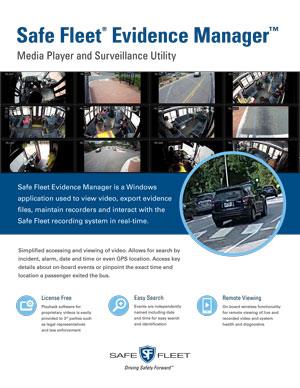 Safe Fleet Evidence Manager Brochure for Transit Bus
